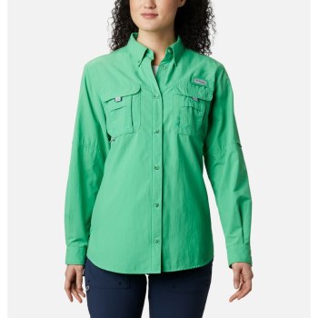 Columbia PFG Bahama Long Sleeve, Camisa Turquesa Para Mujer | 965802-NHZ